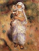 Pierre-Auguste Renoir Algerierin mit Kind painting
